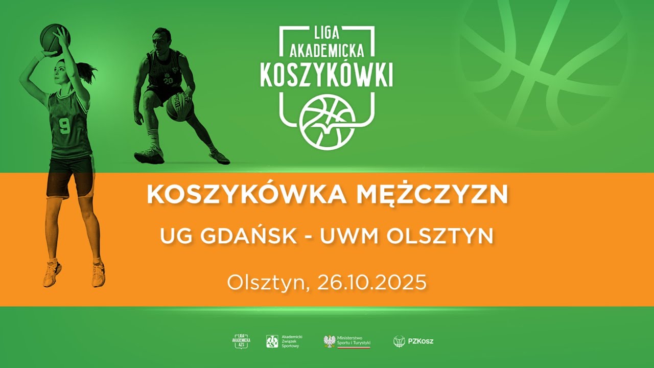 Liga Akademicka AZS | Olsztyn | Koszyk&oacute;wka M | UG Gdańsk - UWM Olsztyn