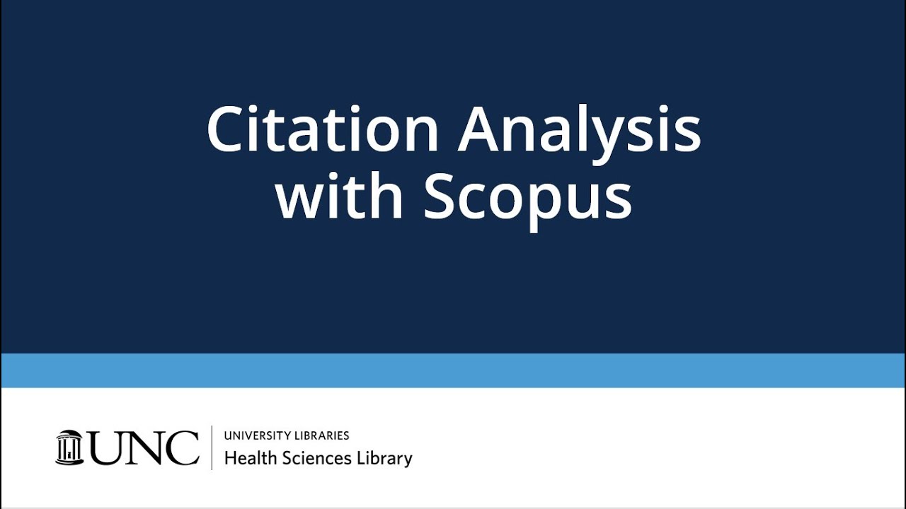 Citation Analysis using Scopus