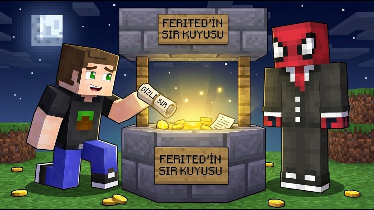 Sır Kuyusu Yaparak Arkadaşlarımın Sırlarını Öğrendim - Minecraft