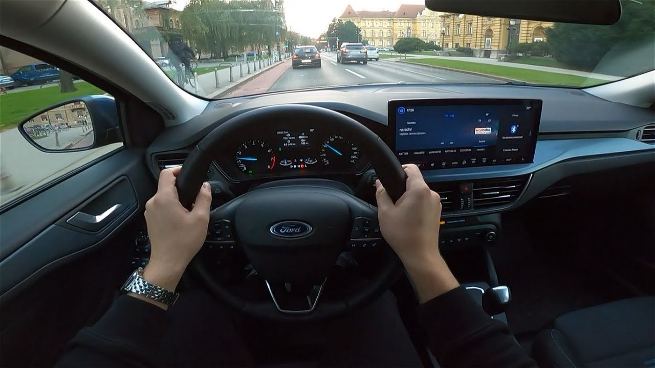 2022 Ford FOCUS Active [1.0 EcoBoost MHEV, 125 HP] POV Test ride #36 CARiNIK