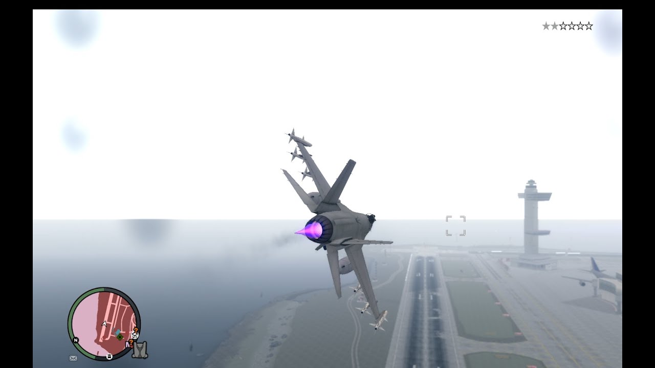 GTA V Fighter Jet in GTA IV - Script mod - P-996 Lazer Jet