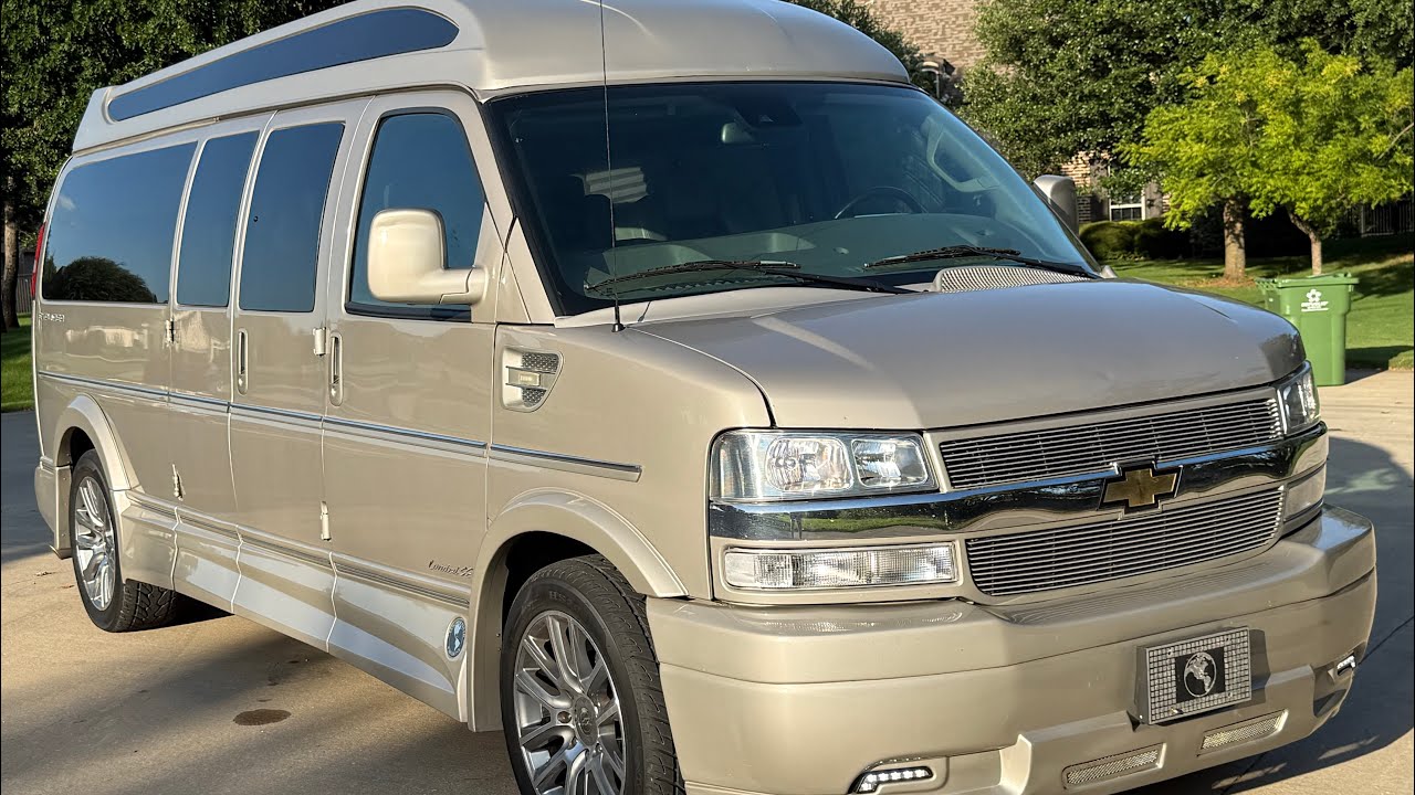 Rare! 2021 Chevrolet Express 3500 1 Ton 9 Passenger Hightop Explorer Conversion Van!