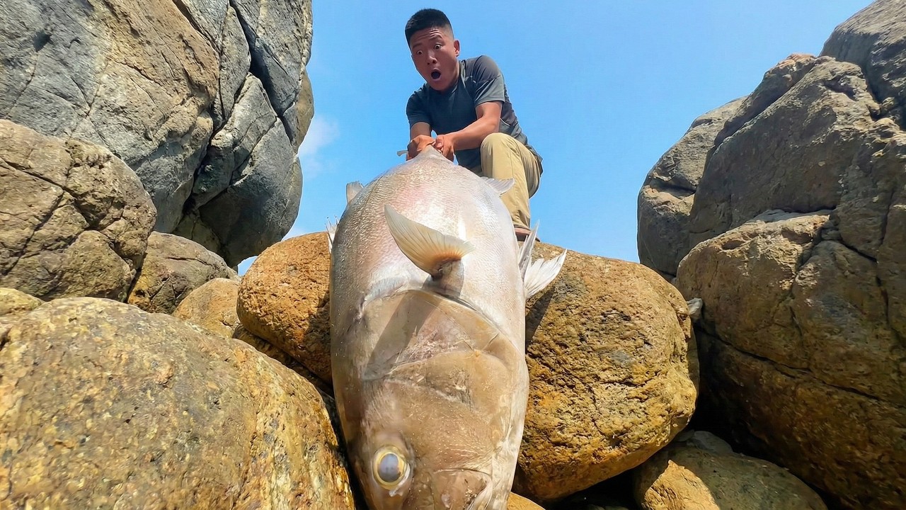 Thử Thách Sinh Tồn Trên Đảo Hoang - Dùng Cá Khủng Hơn 40KG Làm Mồi Nhử Cái Kết Bất Ngờ