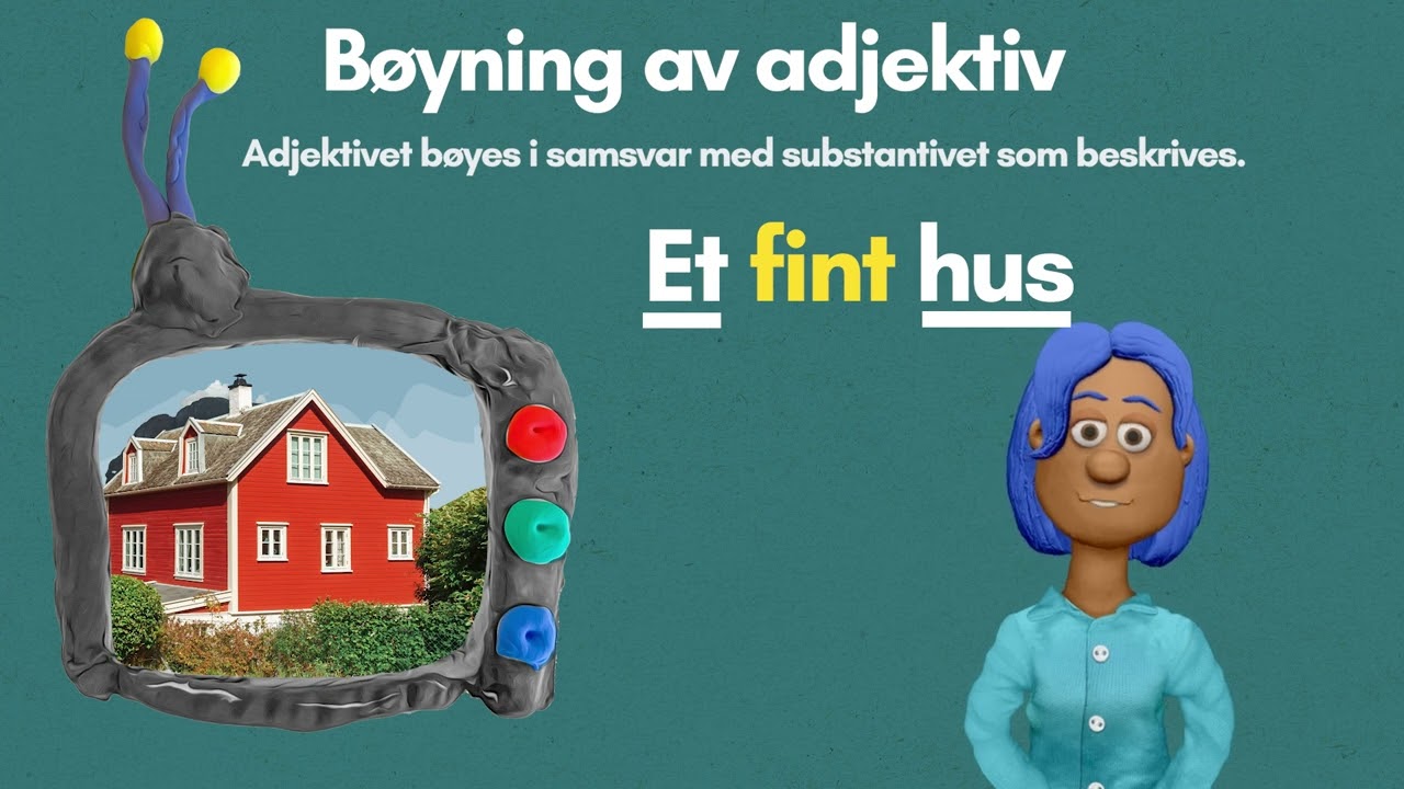 Bøying av adjektiv: Bokmål