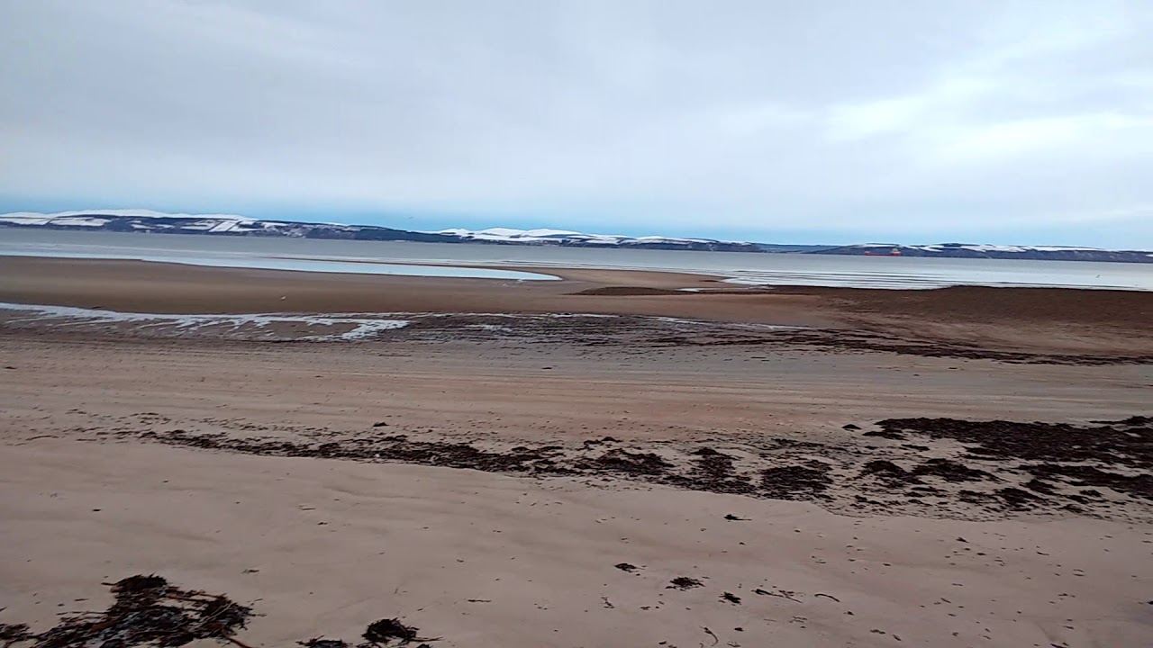 Snow at Nairn Harbour & Beach #Scotland