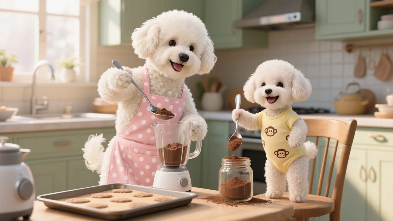 🐾🍫 Chon Chon’s Sweet Day: Harvesting Cacao & Making Hot Chocolate ☕💛/compilation