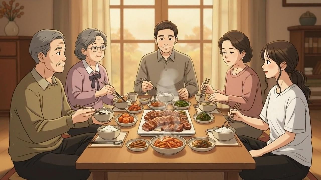A Snowy Night, Missing Home — Memories of Korean Autumn | Ghibli-Style ASMR