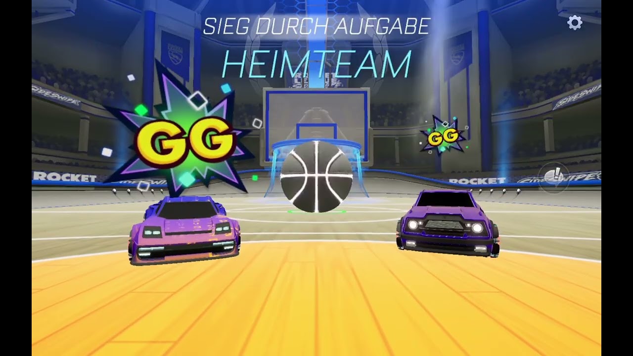 Eine Runde Rocket League 