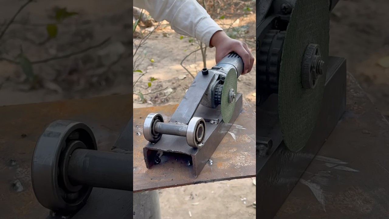Homemade metal cutting stand #tools #diy #seniorwelder