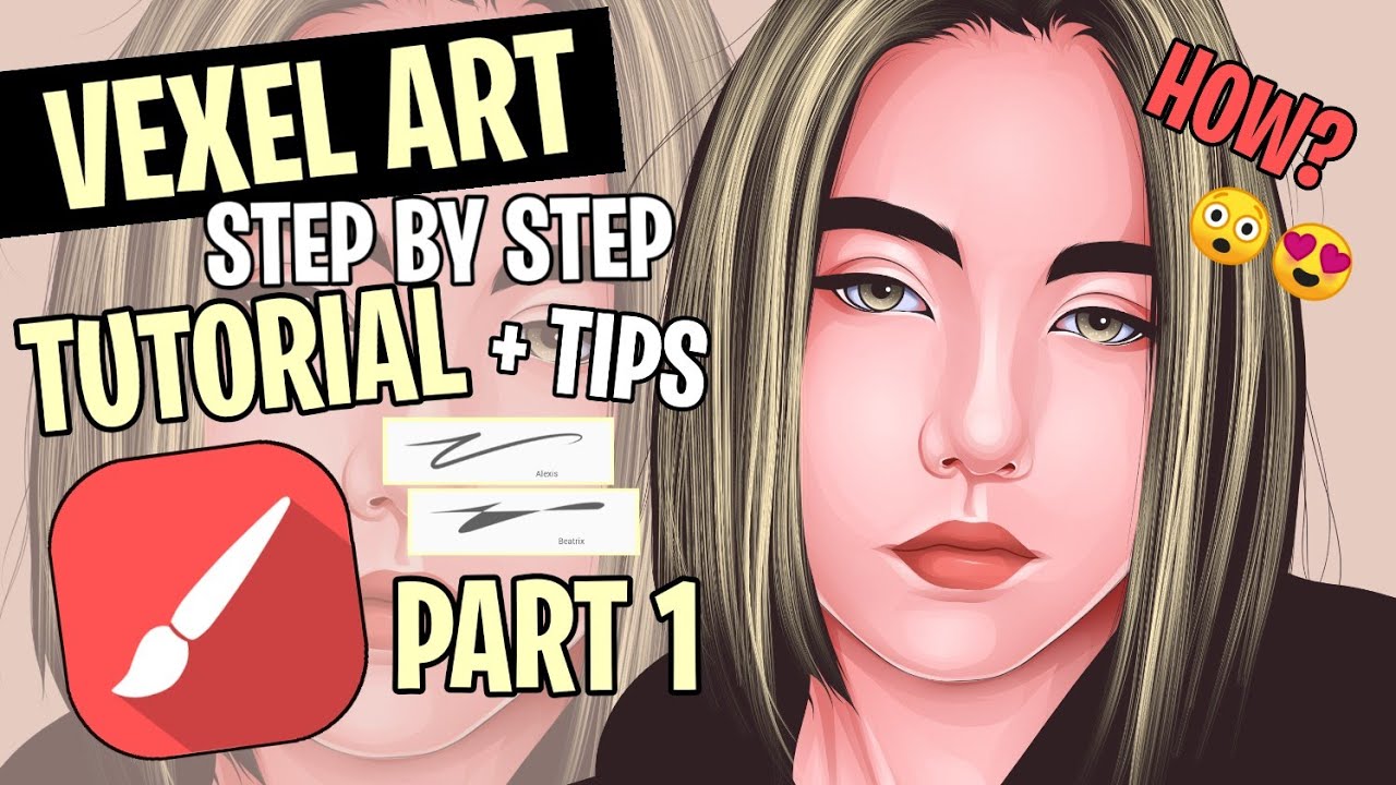 VECTOR / VEXEL ART TUTORIAL [ PART 1 ] LINE ART | INFINITE PAINTER