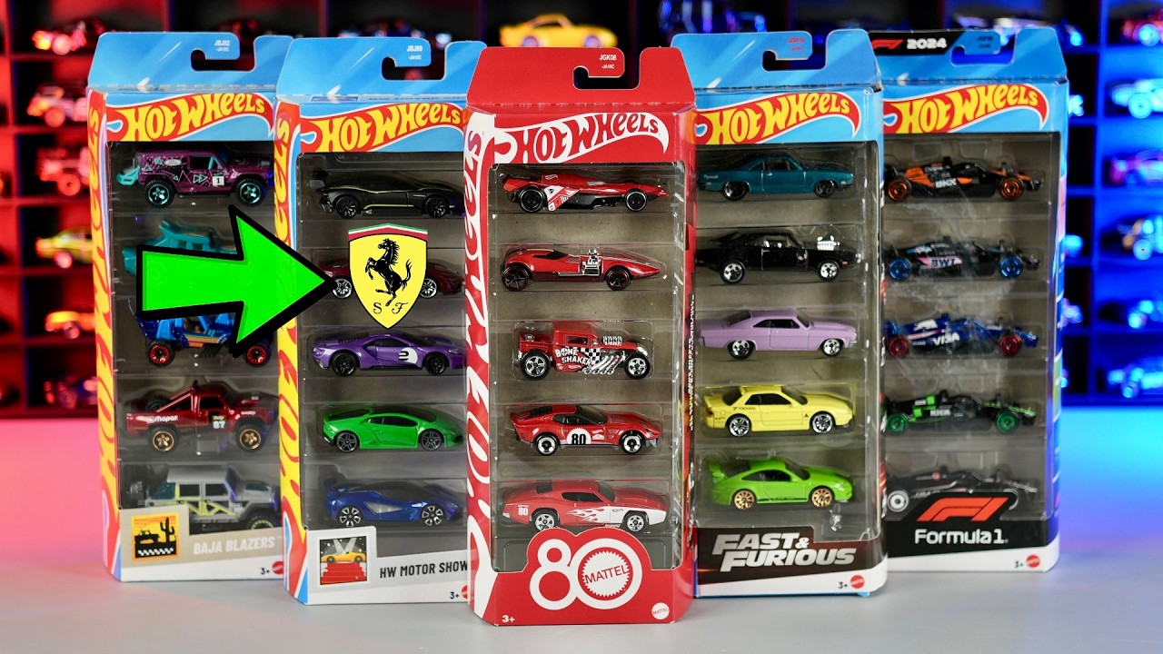 Unboxing Hot Wheels 5 Packs