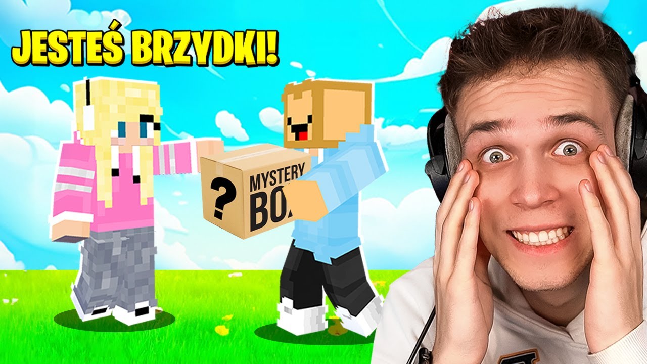 Daje JEJ MYSTERY BOX jak POWIE COŚ NIE MIŁEGO w Minecraft!