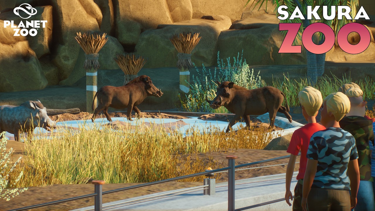 Строим ОГРОМНЫЙ крытый павильон Африки в зоопарке Planet Zoo! | Зоопарк Сакура