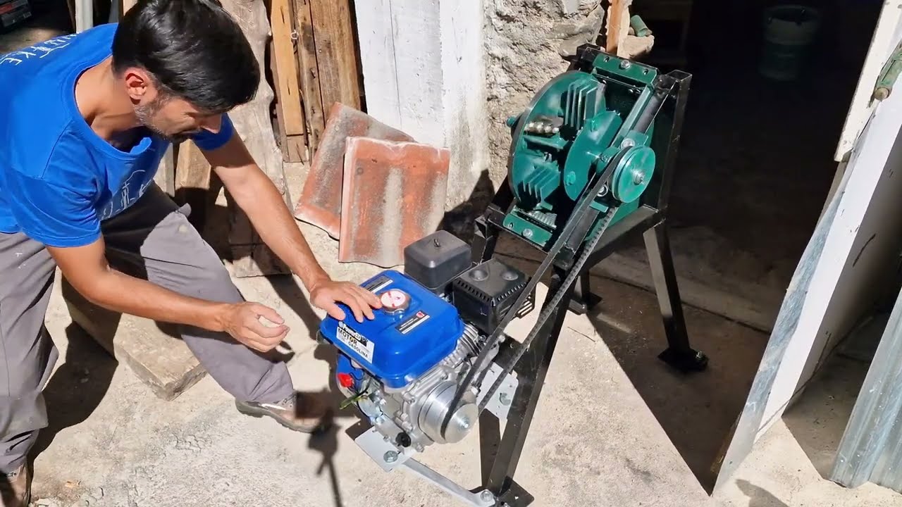 DIY Construção de triturador de madeira (woodchipper) - adaptação de motor a gasolina com 7 Hp #diy