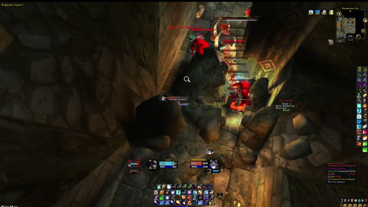 Classic WoW Anniversary - LBRS Mage Solo - ~130 mobs (Gnome Friendly)
