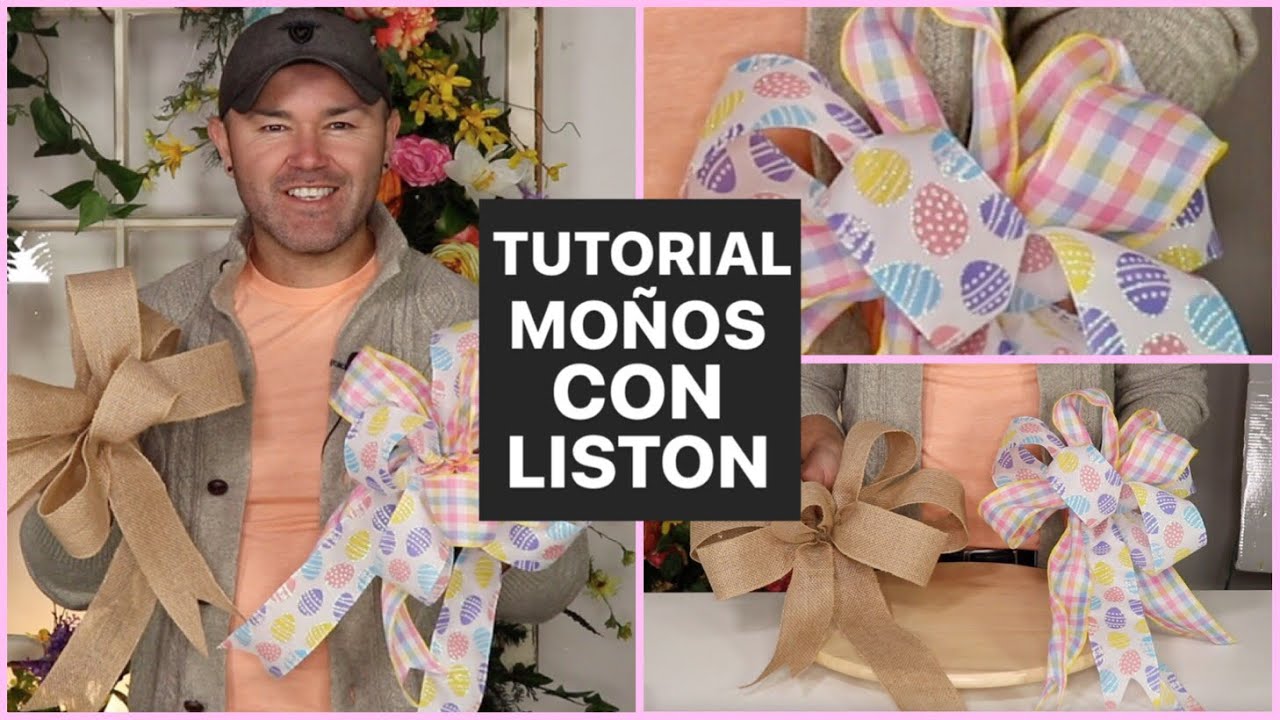 COMO HACER MOÑOS DE LISTON / Tutorial En Español