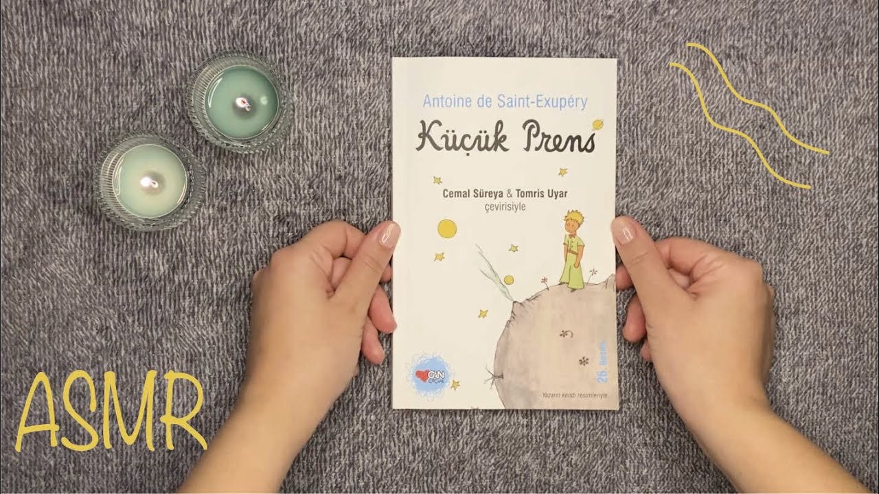 ASMR - Reading in Turkish 🤴🏼 | soft whispering & mouth sounds [Türkçe]