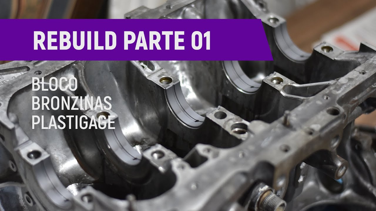 Montagem motor D16 Civic - Parte 01 - Modificações do bloco, bronzinas e folgas com plastigage