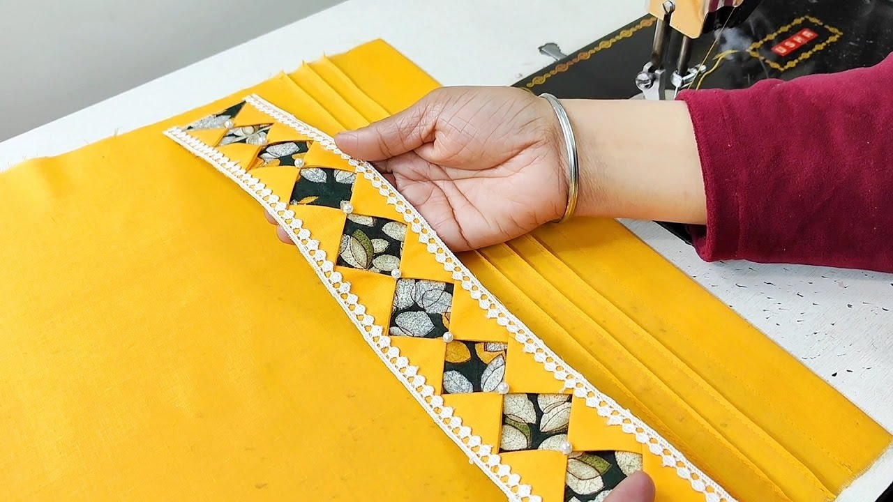 Palazzo Pant का बेहद Stylish डिज़ाइन बनाएं Pintucks और Printed Fabric के साथ | Reet Designs