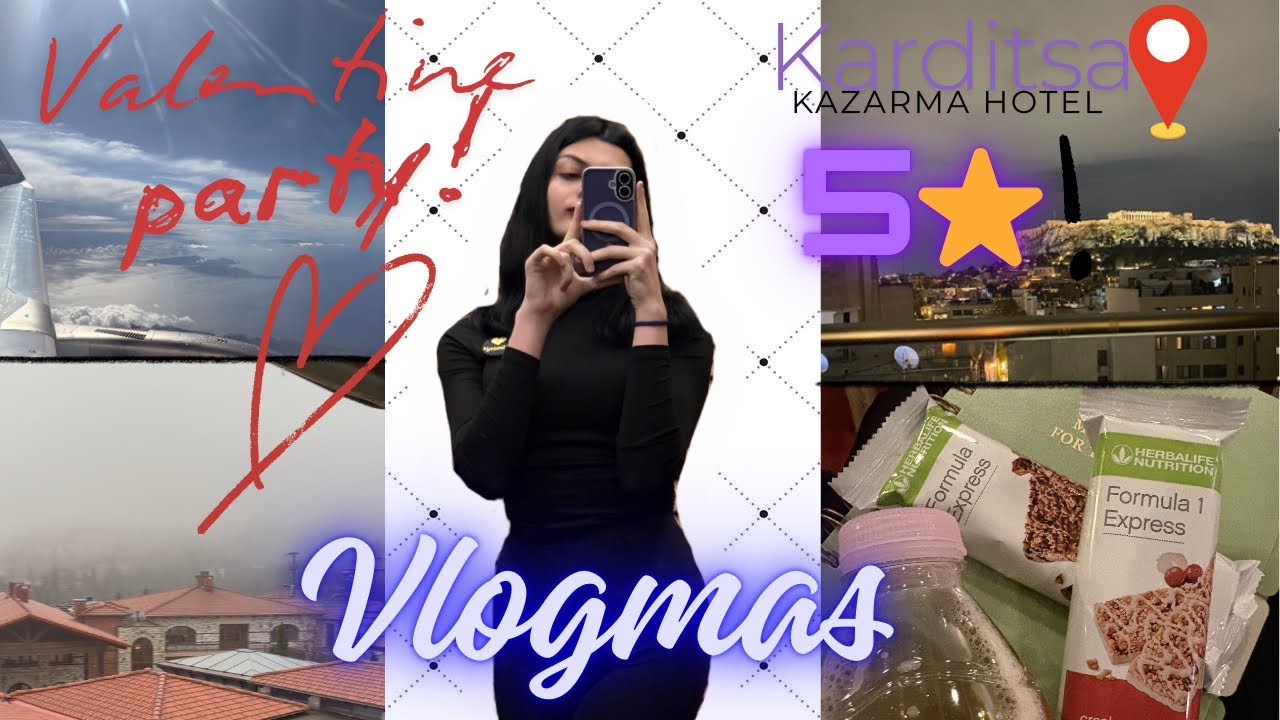 Vlogmas | ξενοδοχείο 5⭐️ ταξίδι στην Καρδίτσα | Business Seminar!!! 