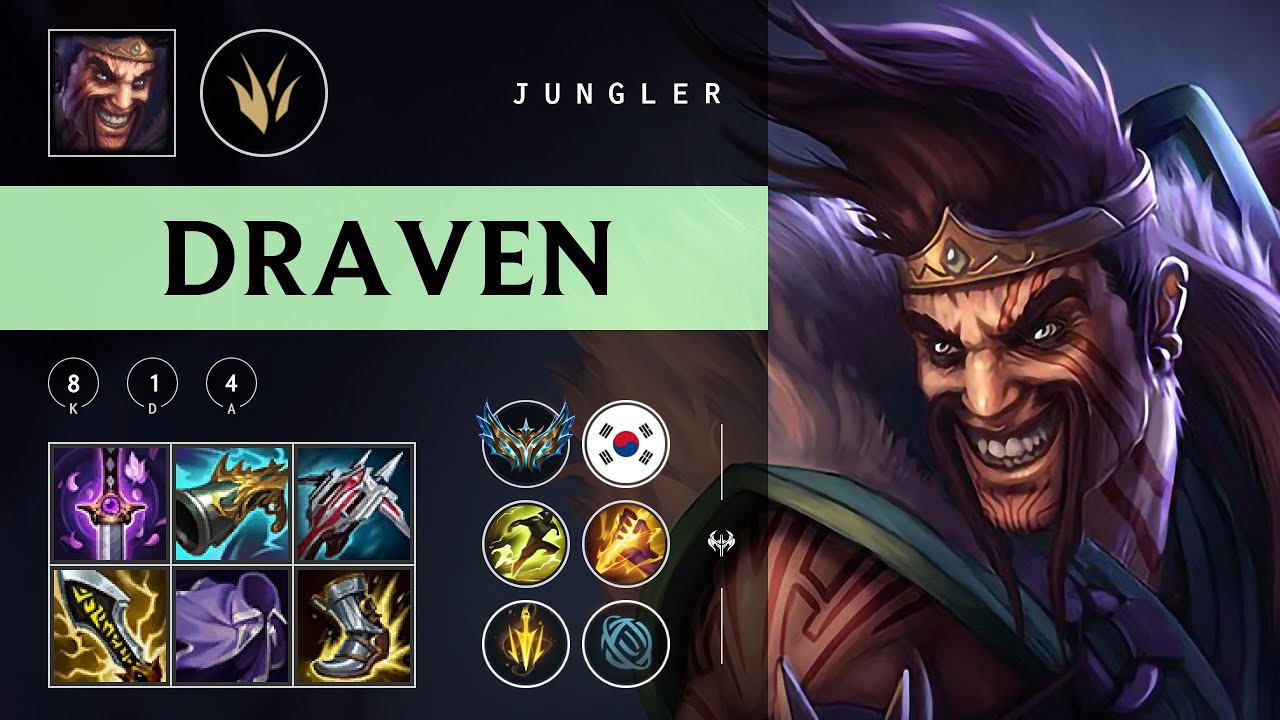Draven Jungle vs Jarvan IV - KR Challenger Patch 25.24