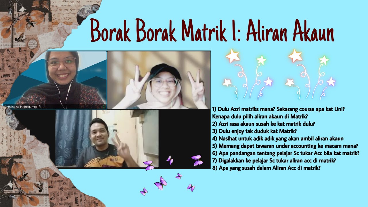 Borak Borak Matrik 1: Aliran Akaun