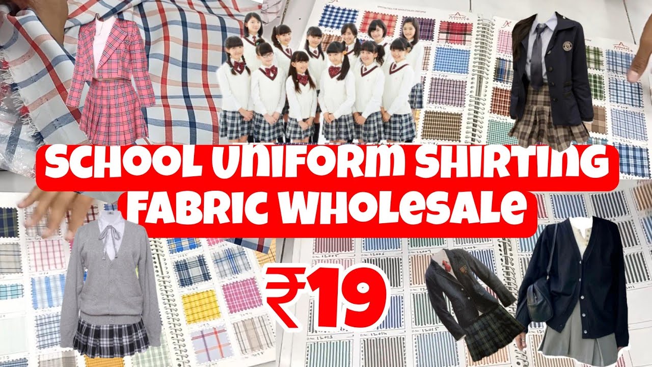 School Uniform Shirting Fabric Wholesale|Shirt Pant Febric Wholesale Market Surat