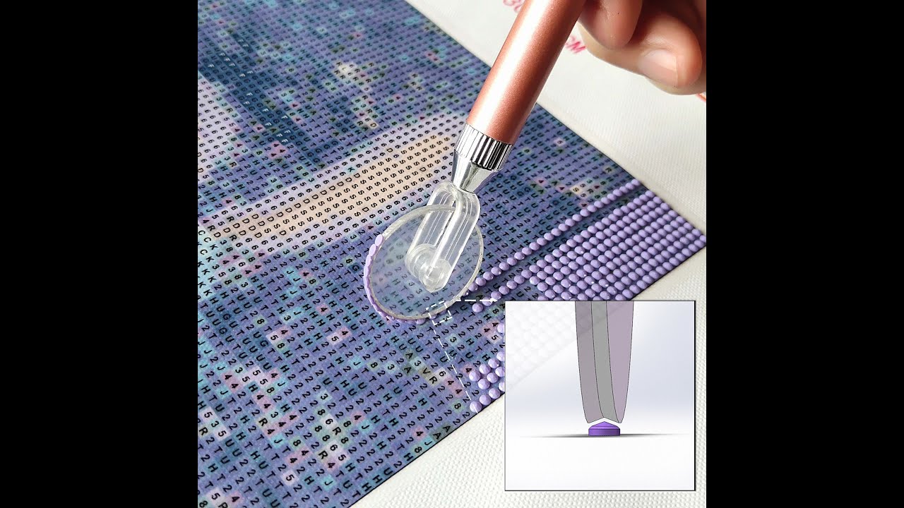 How to use diamond painting wheel pen,diamond art wheel tools with groove,diamond painting wheel.