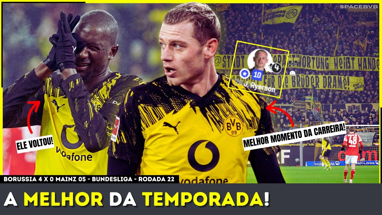 VENCEU E FINALMENTE CONVENCEU! BVB 4 x 0 Mainz 05