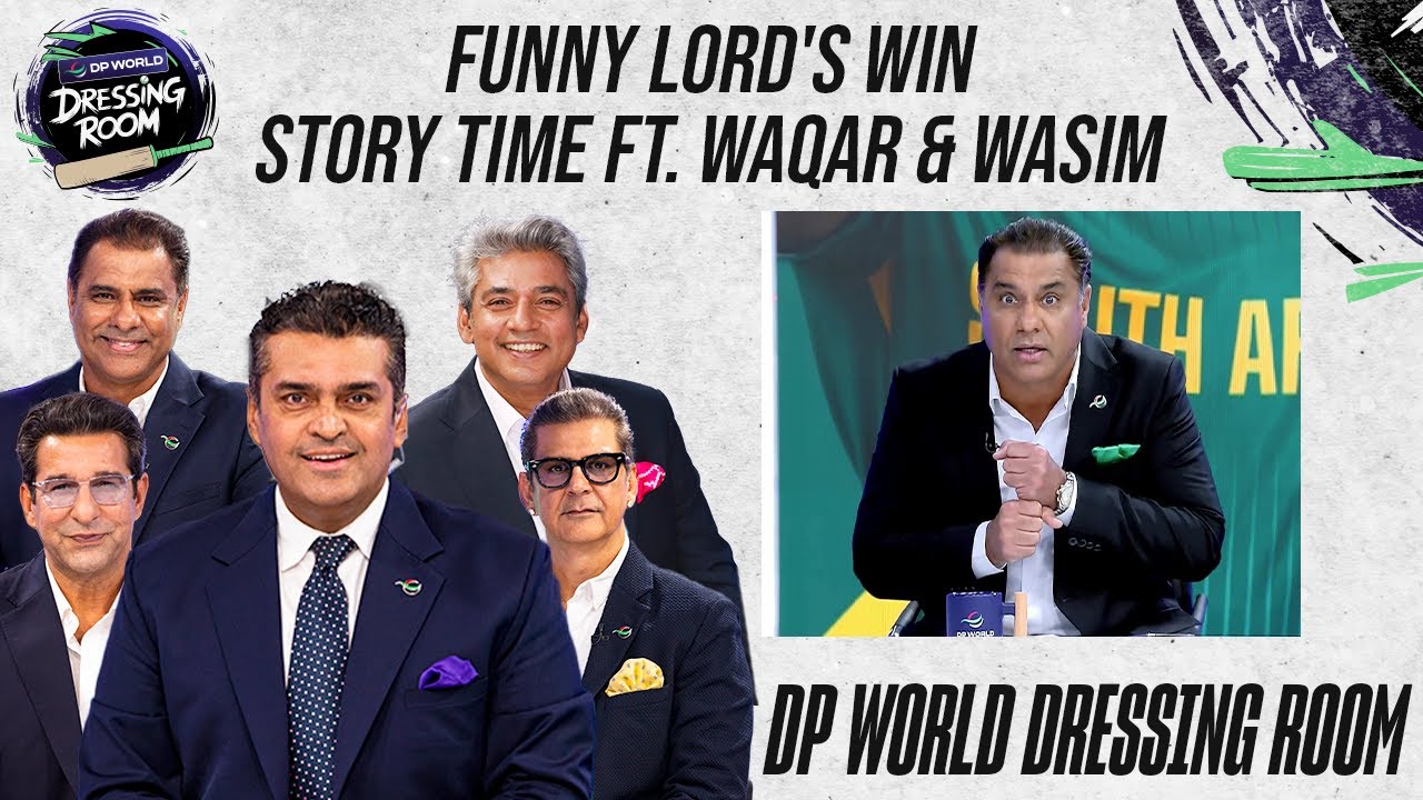 Funny Lord's Victory 🤣😂 | Story Time ft. Waqar & Wasim | #AUSvSA | #ChampionsTrophy | ZA1F