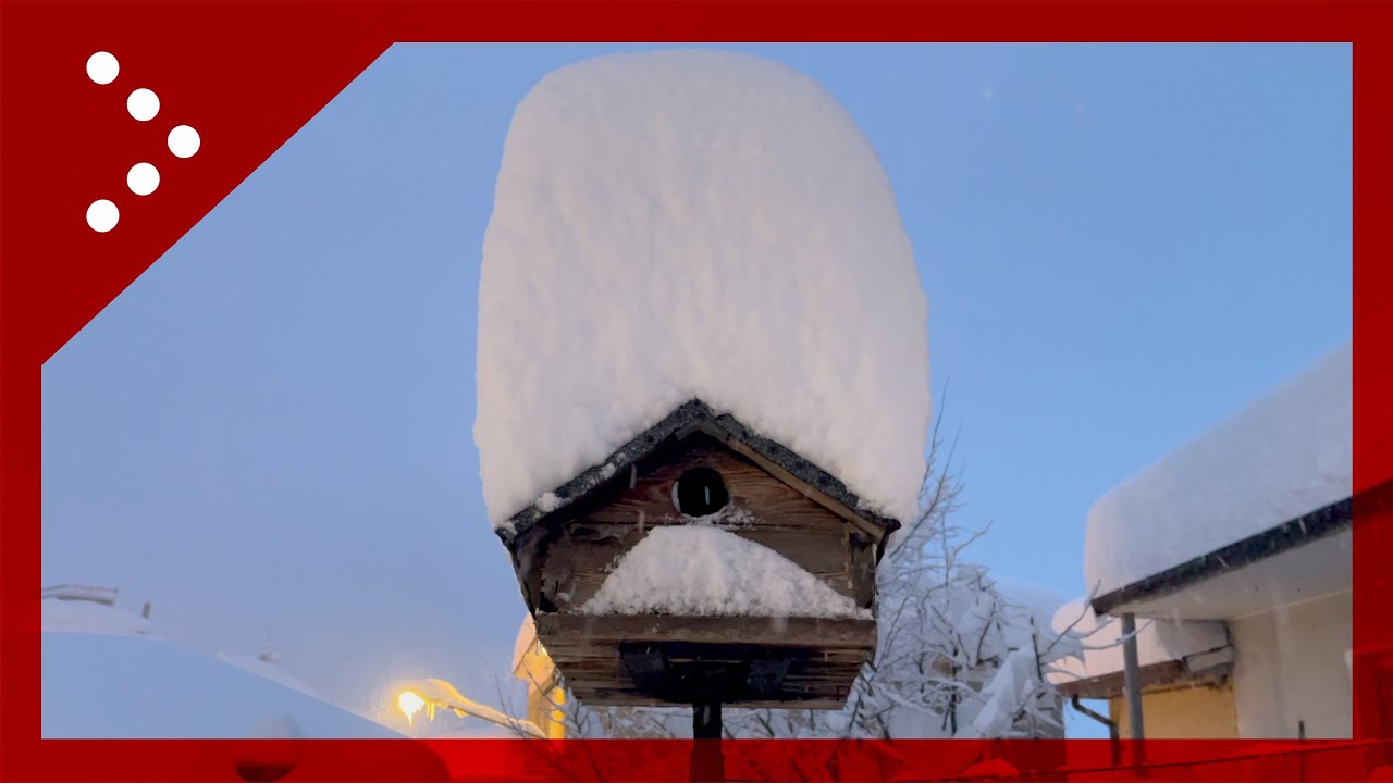 Pennabilli, il risveglio sotto oltre un metro di neve sull'Appennino Riminese