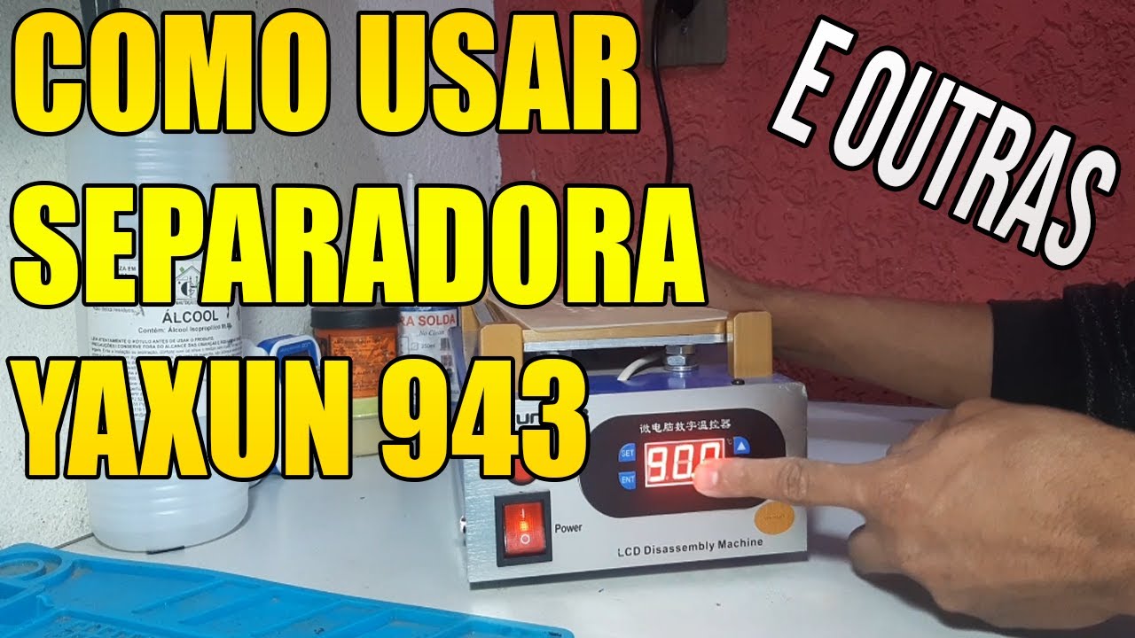 Como Usar Separadora Yaxun 943 (Tutorial Completo de Uso e Regulagem Yaxun 943)