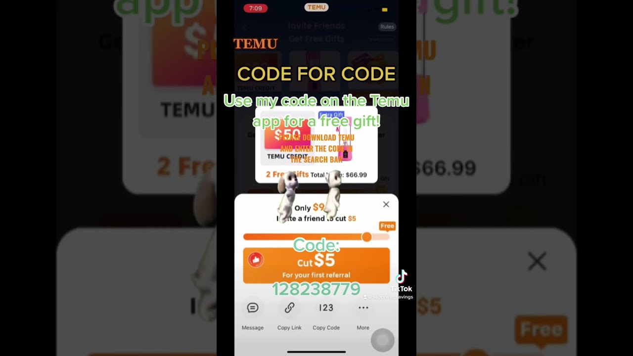 Unlock exclusive deals or gifts  on Temu with my referral code 💰🎁 #temu  #shorts #subscribe