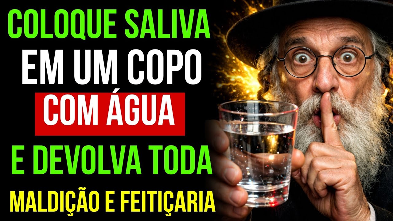 Ponha sua SALIVA na Água e FAÇA O MAL VOLTAR Para Quem Enviou | Sabedoria Judaica