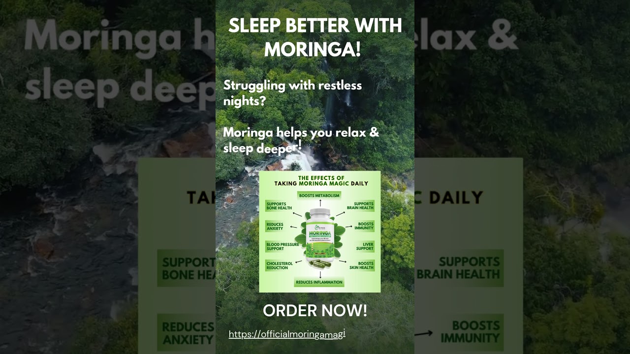 Struggling to Sleep? Try This Moringa Bedtime Hack! 🌙✨ #glowupnaturally #moringasuperfood  #natural
