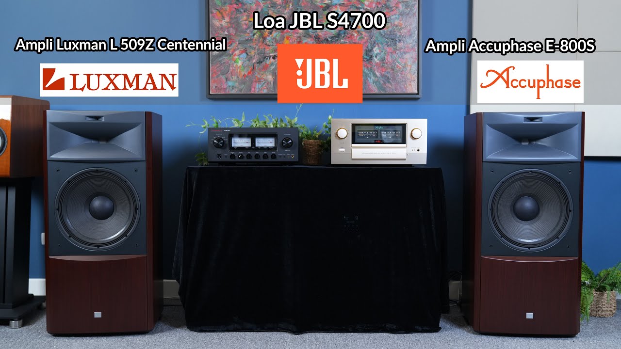 Bộ Đôi Ampli Đến Từ Nhật Bản Luxman L 509Z Centennial + Accuphase E-800S Phối Ghép Loa JBL S4700