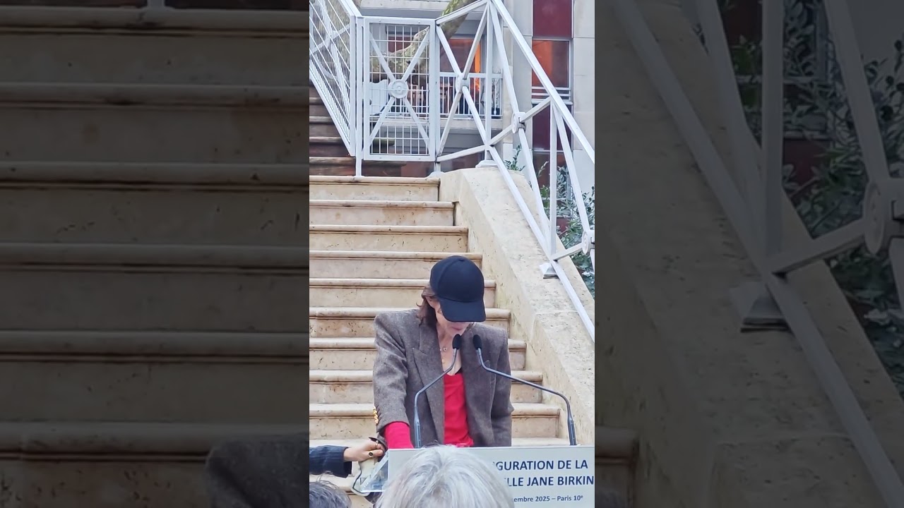 Inauguration passerelle Jane Birkin, discours de  Charlotte gainsbourg