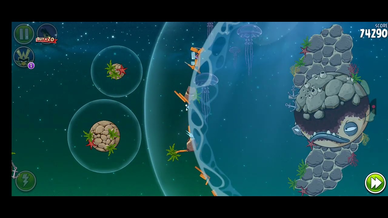 Jugando angry birds space parte 14