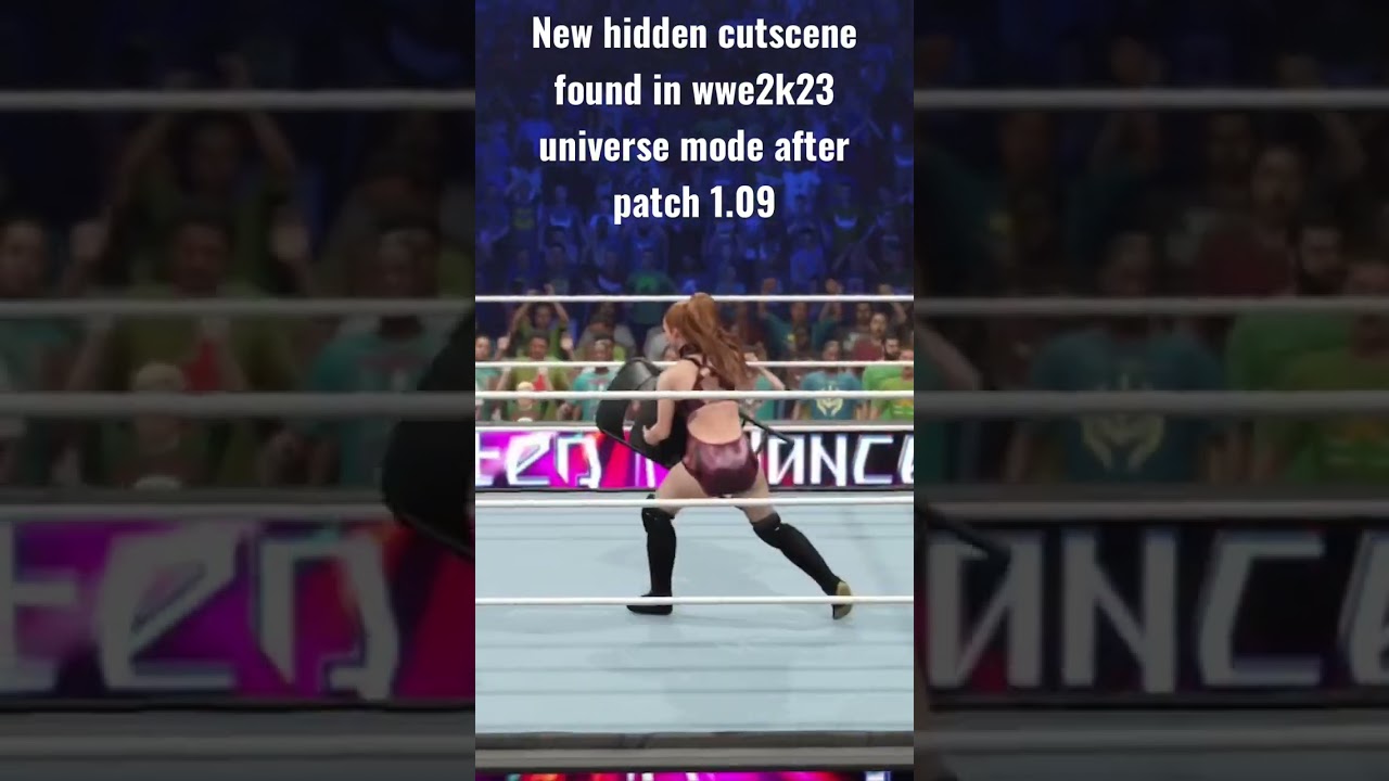 New hidden cutscene found in wwe2k23 universe mode after patch 1.09