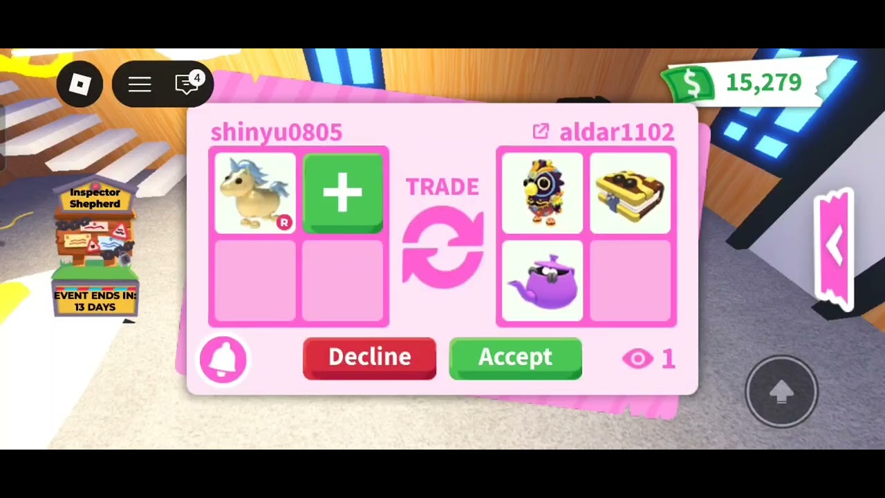Trading timeee #adoptme #roblox #pinky queen