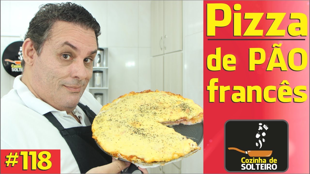 Como fazer Pizza de Pão Francês - COZINHA DE SOLTEIRO