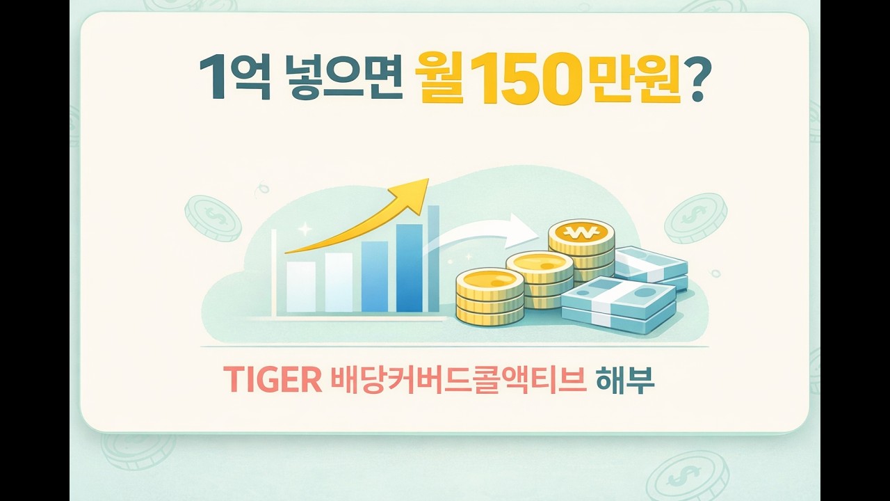 1억 넣으면 월 150만원? TIGER 배당커버드콜액티브 해부!