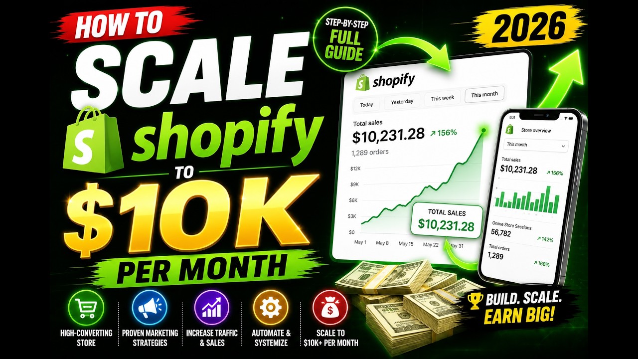 How to Scale Shopify to $10K per Month 2026