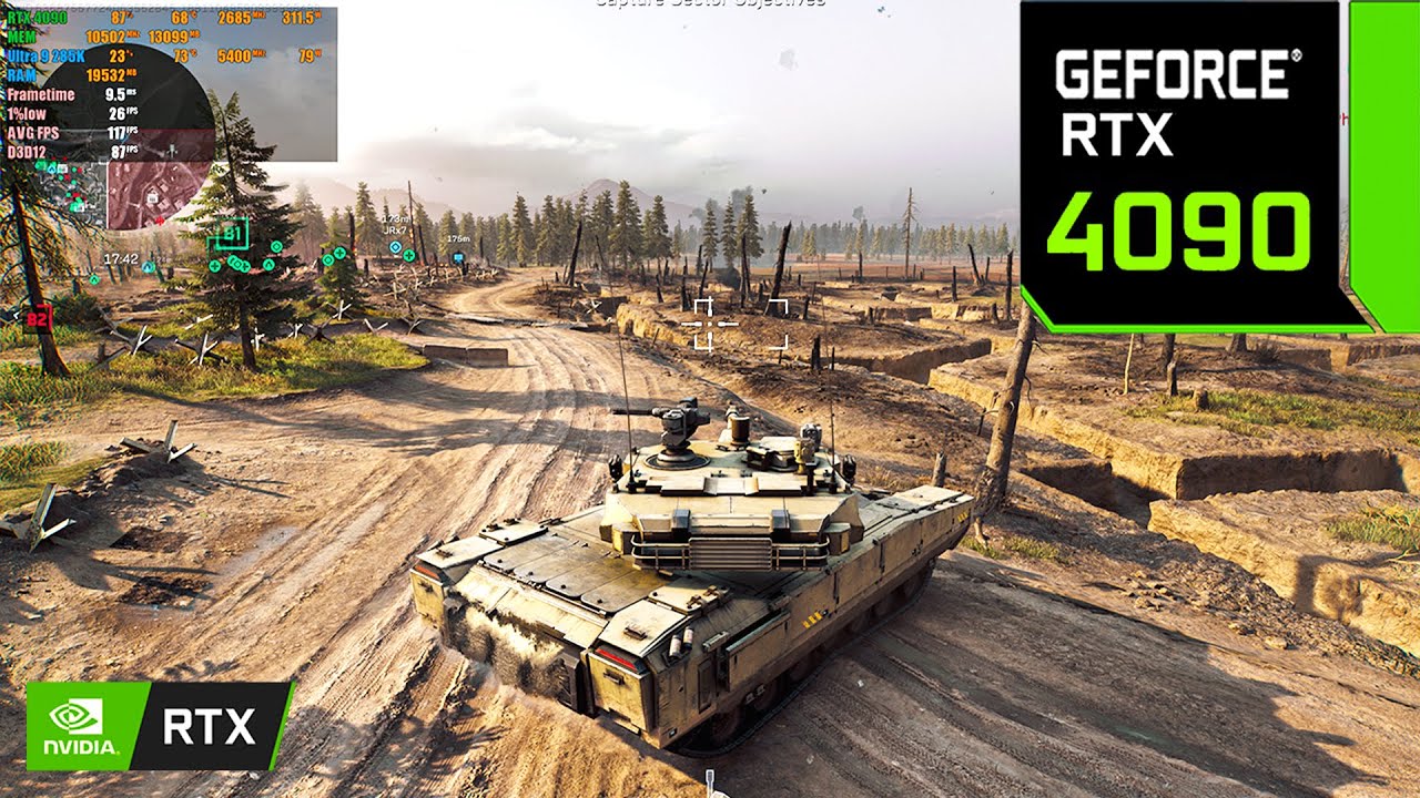 Delta Force: RTX 4090 24 ГБ (максимальные настройки 4K, DLSS выключен)