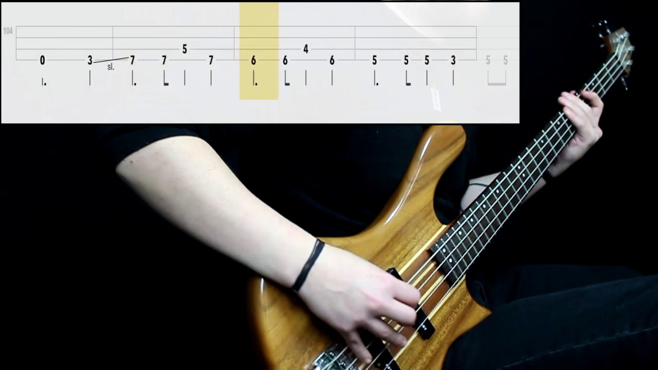 Metallica - Fuel (Bass Only) (Play Along Tabs In Video)