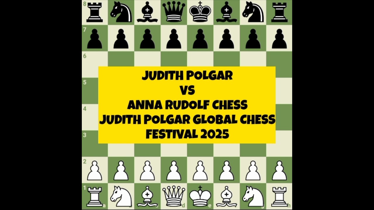 Judith Polgar vs Anna Rudolf Chess  |  Judith Polgar Global Chess Festival 2025 | @Chessgambit630