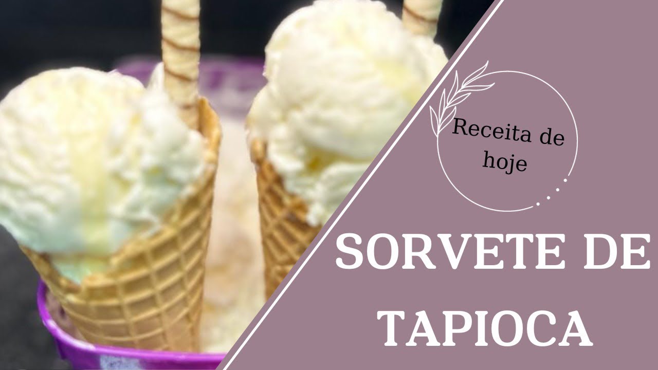 Como fazer o melhor sorvete caseiro de tapioca super cremoso e delicioso ,fácil e prático