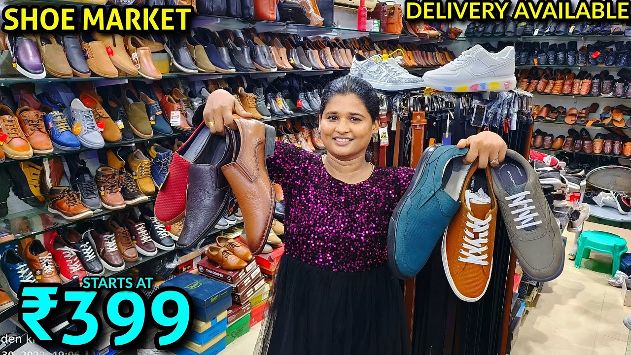 Genuine leather shoe makers MARKET | Imported & Branded Shoes | Starts from 350₹