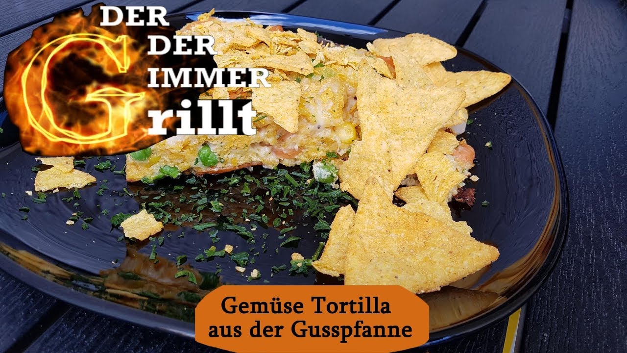 Gemüse Tortilla mit Tiefkühlgemüse, Eiern, vegetarisch, schnell zubereitet mit Käse Rezept