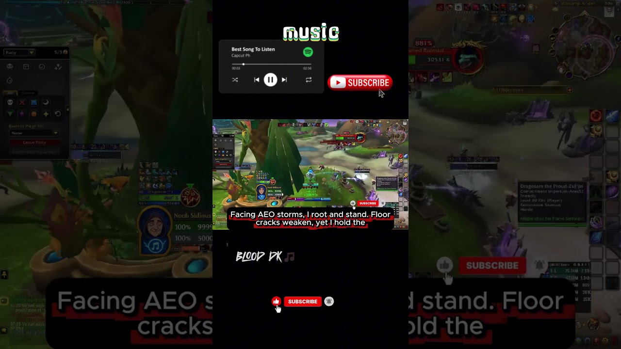 🎧Blood DK Players Be Like: I AM THE WALL 🩸 | Rebels of Azeroth #gaming #shorts #viral